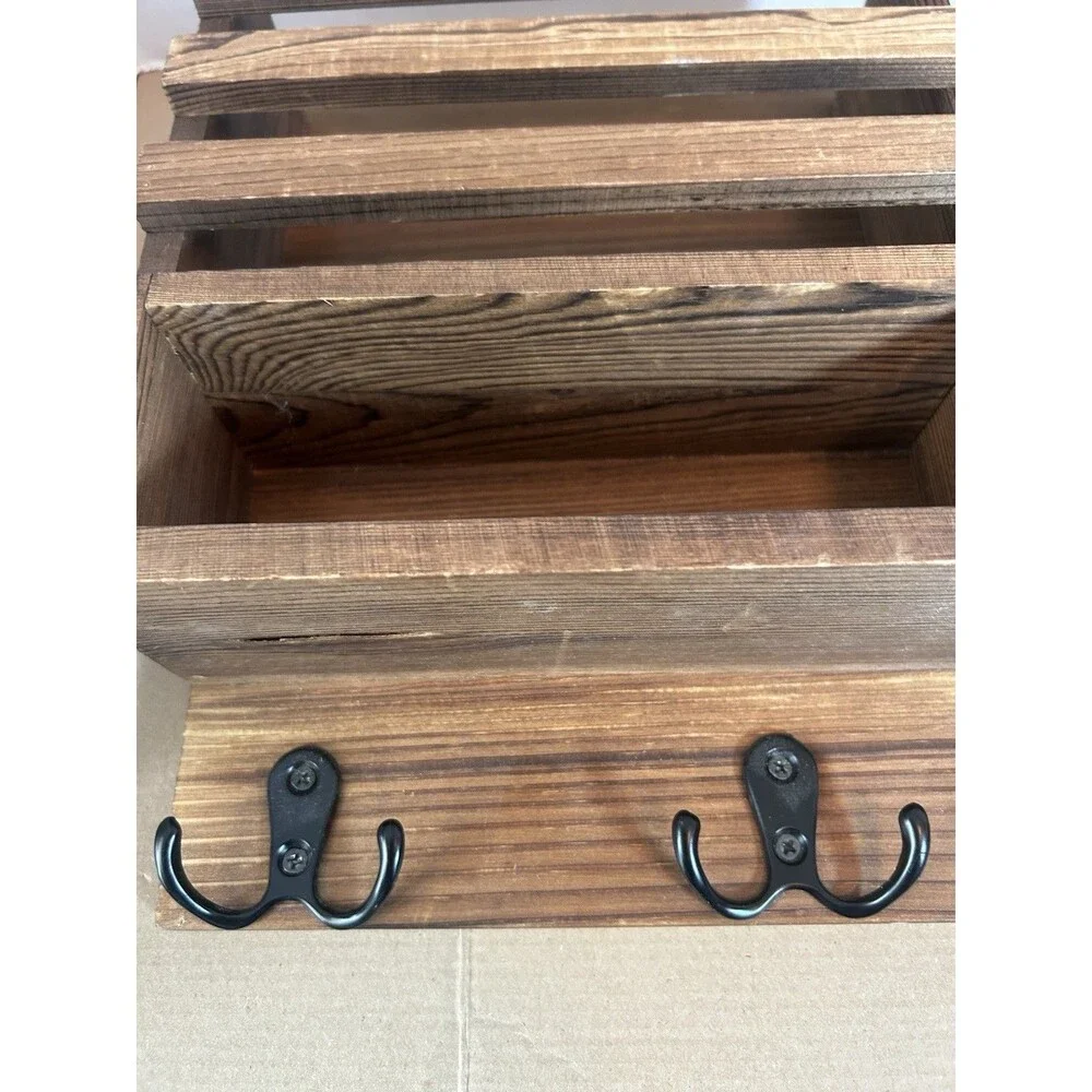 Vintage Metal Wall Shelf Scroll Design Narrow Display Rack 16in Farmhouse